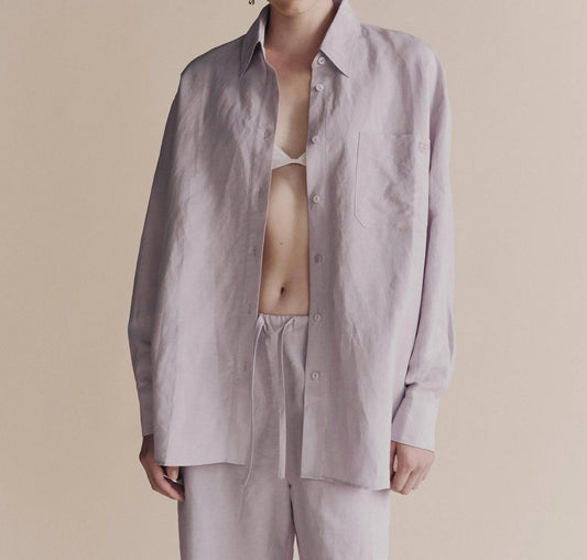 Mijeong Park - Silk Linen Oversized Shirt
