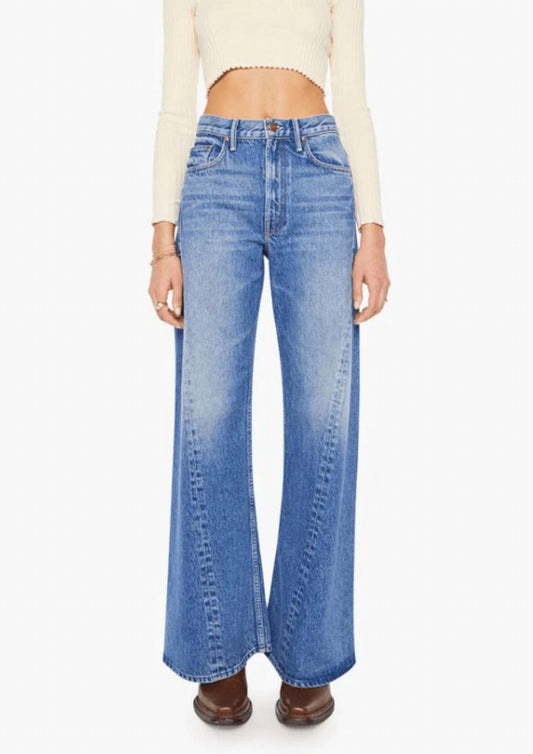 Mother - The Lemon Twist Sneak Wide Leg Jeans