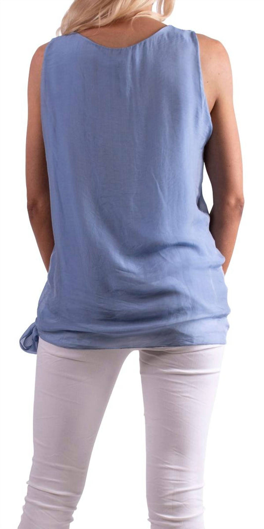 Gigi Moda - Paola Scoop Neck Silk Tank Top