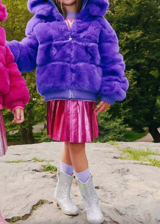 Lola + The Boys - Girl's Magic Faux Coat