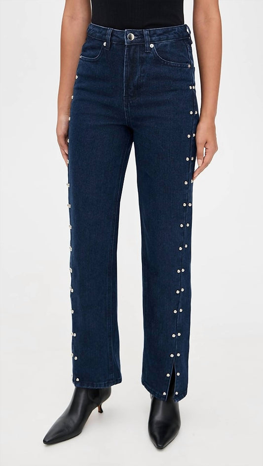 Moon River - Stud Detail Denim Jean