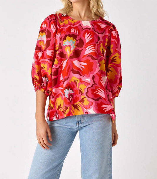 Crosby By Mollie Burch - Lottie Bold Balloon Sleeves Top