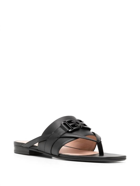 Bally - Ladies Elia Calf Leather Flats Sandals