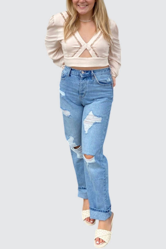 Kancan - High Rise 90s Boyfriend Jean