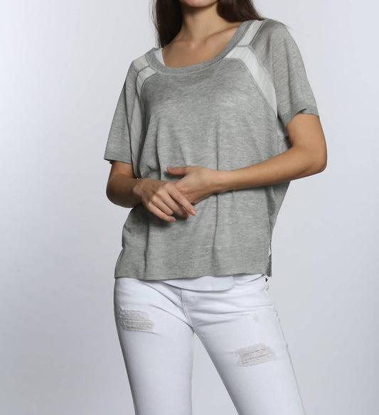Label+Thread - Women's Sheer Trim Scoop Top