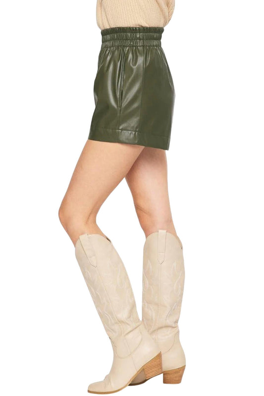 Entro - Katy Vegan Leather Shorts