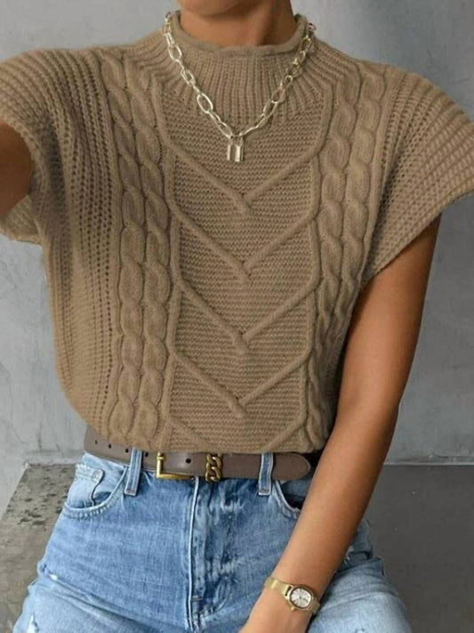 Sweetkama - Sleeveless Turtleneck Vest