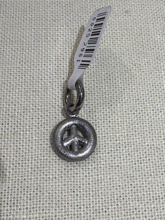 Story Jewellery - Women's Rhodium Plate Peace Dangle Charm