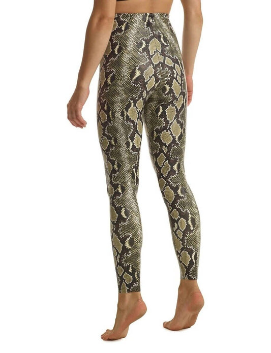Commando - Faux Leather Animal Print Legging