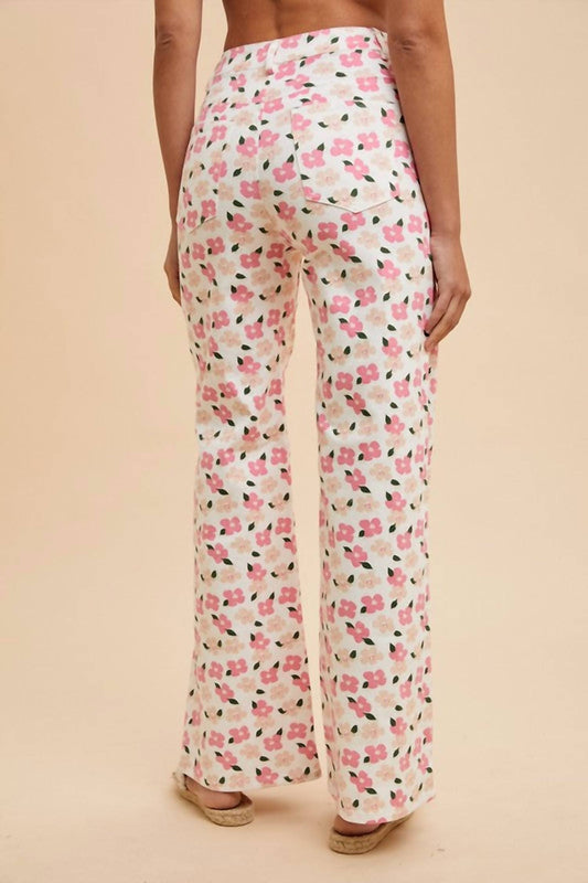 Anniewear - Daisy Denim Floral Jeans