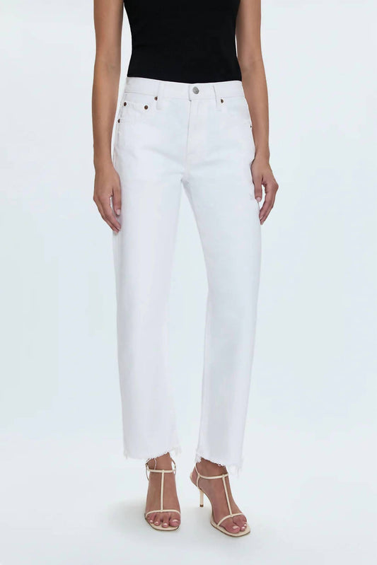 Pistola - Lexi Mid Rise Bowed Straight Leg Jeans