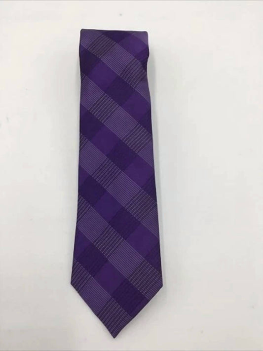 Calvin Klein - Men's Aiden Grid Tie Purple