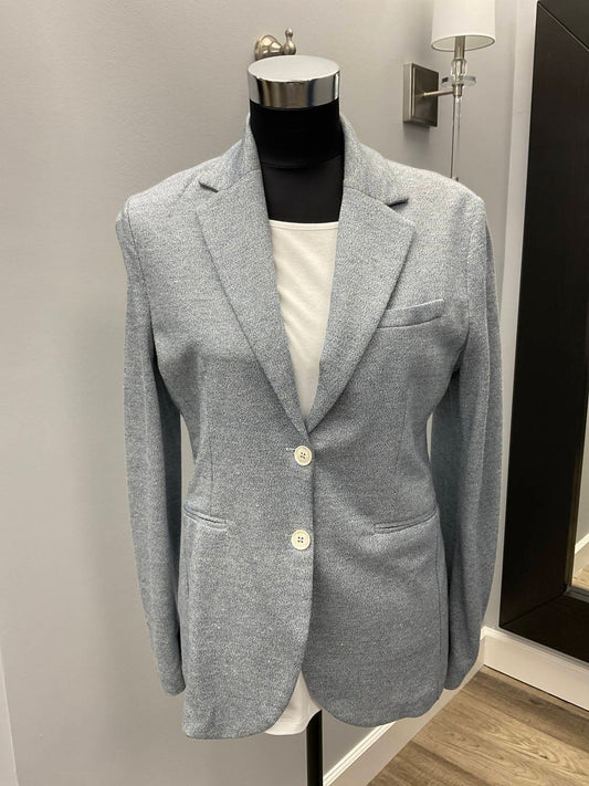 Azzuro Pinpoint Linen Long Blazer