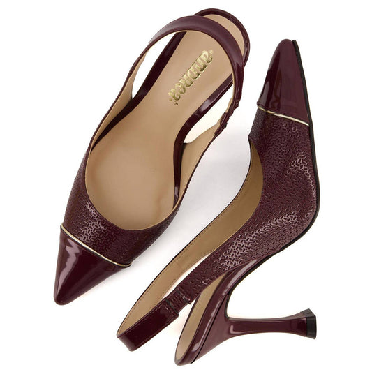 Andrea - Women's Stiletto Slingback Pumps