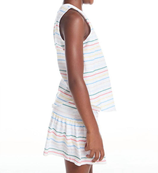 Chaser - Devin Happy Stripe Muscle Tee