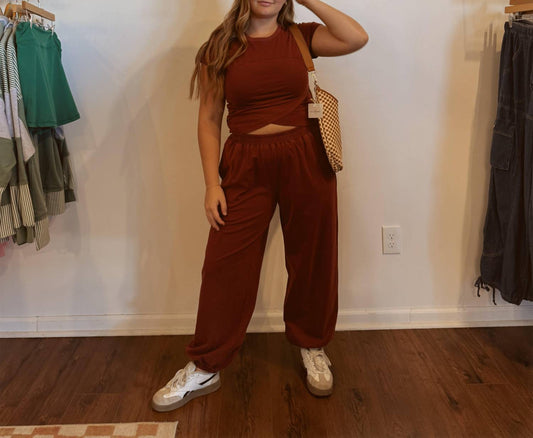 Attire Focus - Women's Crossover Mineral Washed Set