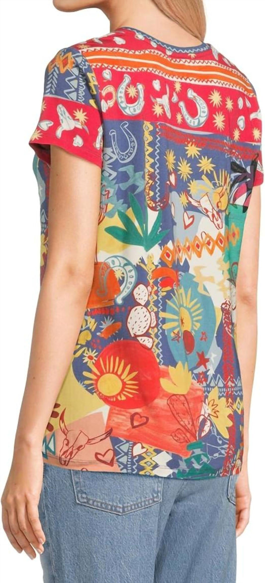 Johnny Was - Janie Favorite Short Sleeve V-neck Tee - Plus