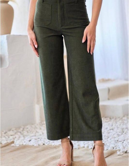 Hailey & Co - High Waist Wide Leg Corduroy Jeans