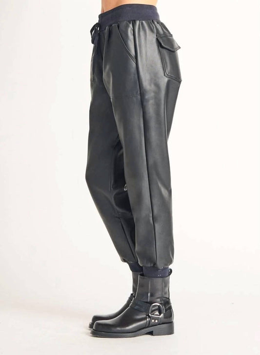 Dex - FAUX LEATHER JOGGER