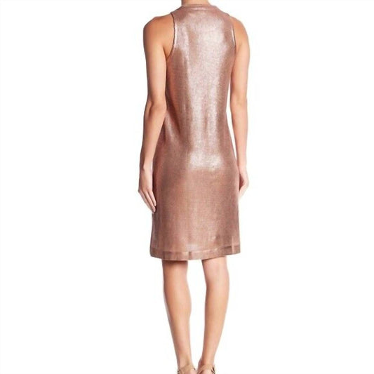 Splendid - Sleeveless Side Slits Coated Knit Dress