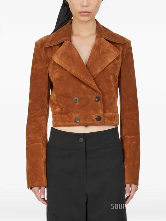 Salvatore Ferragamo - Double-breasted Cropped Jacket