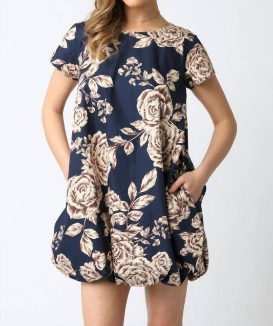 Olivaceous - Drea Floral Bubble Dress