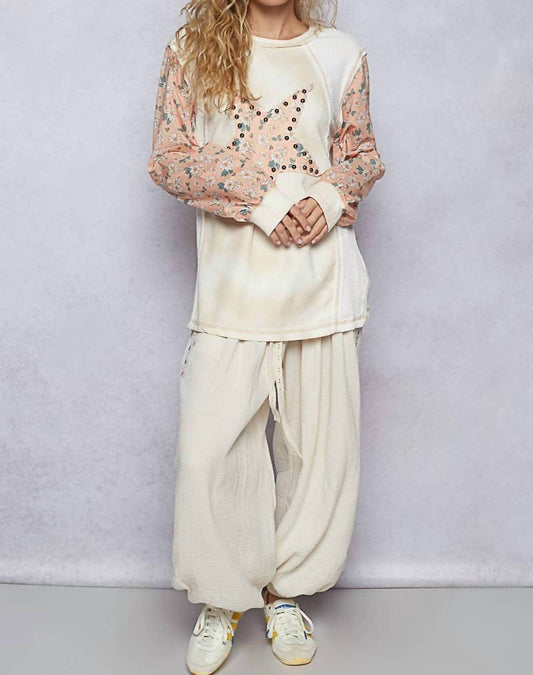 Pol - Stella Star-stitch Knit Top