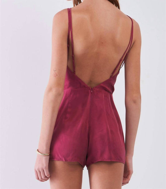 Sugarlips - Open Back Shorts Romper