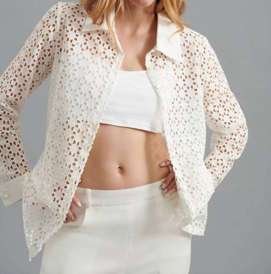 Anne Fontaine - Cefalu Eyelet Embroidered Shirt