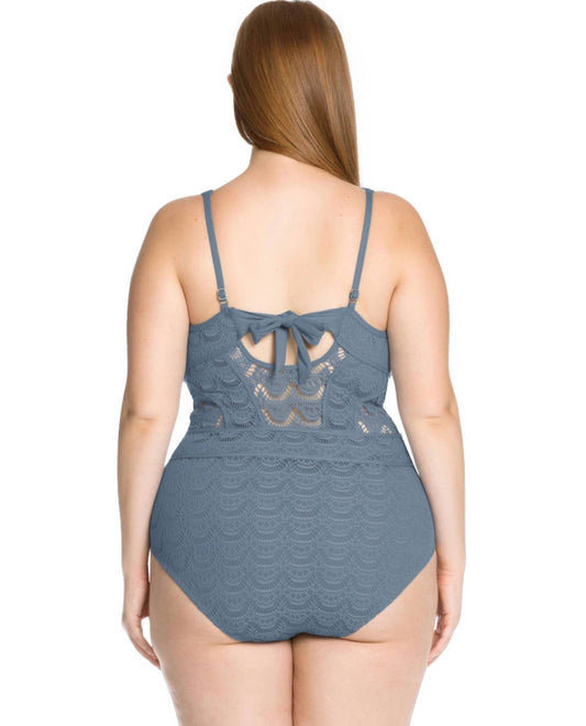 Becca - Color Play Lace High Neck One Piece Swimsuit - Plus