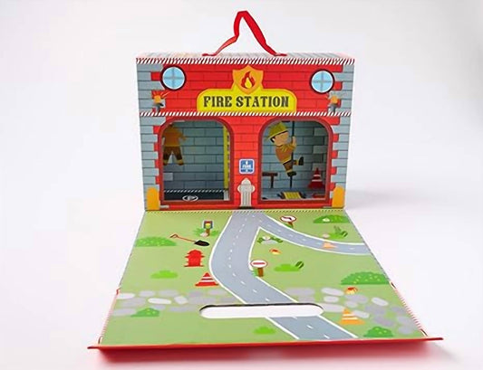 Mudpie - Kid's Wood Firehouse Story Box