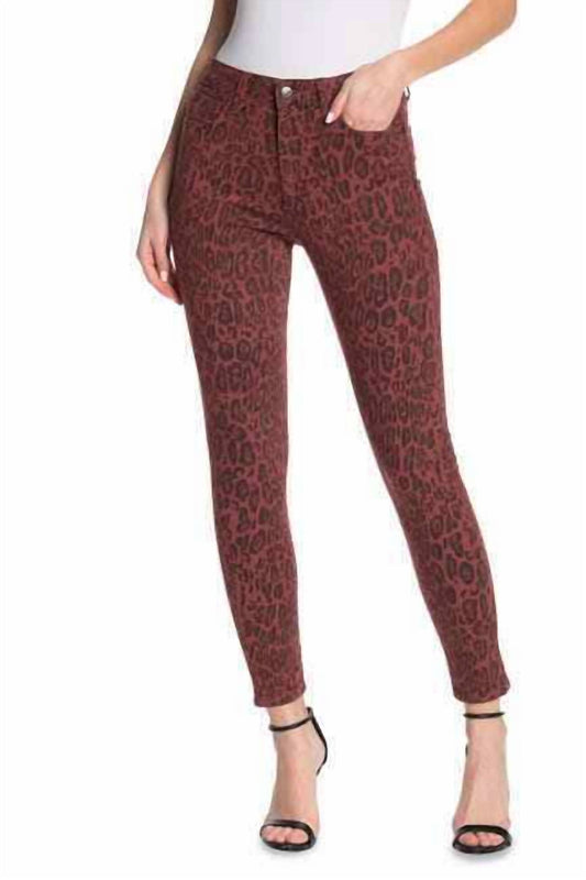 Joe'S Jeans - The Charlie Leopard Print High Rise Skinny Jeans