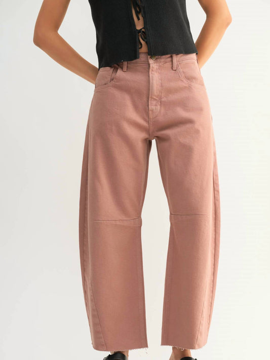 Just Black Denim - Barrel Jeans with Seams