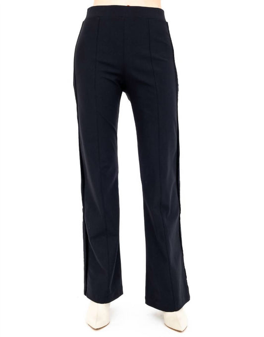 Elaine Kim - Women's Arden Side Velvet Stripe Flare Pant