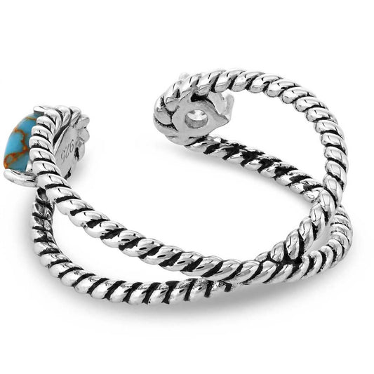 Montana Silversmiths - Women's Stars And Sky Crystal Open Ring