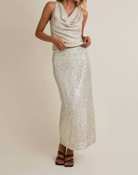 Gilli - Christine Sequin Maxi Skirt