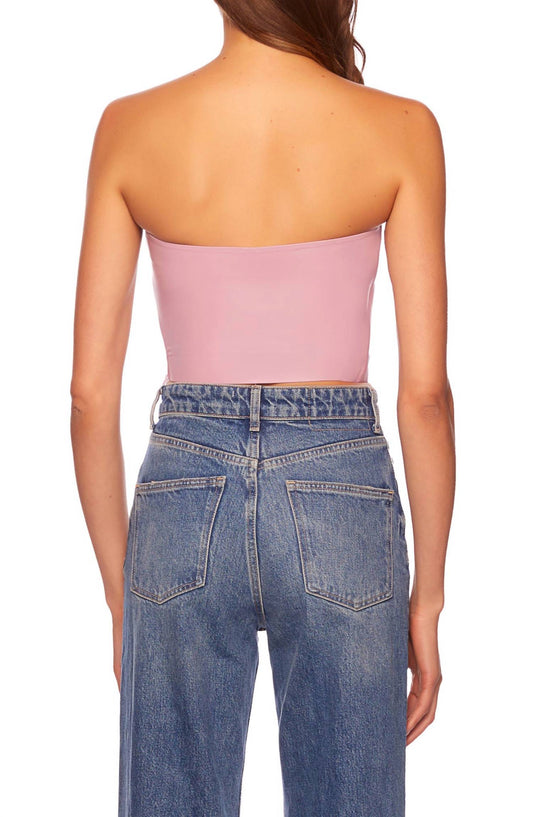 Susana Monaco - Faux Leather Crop Tube Top