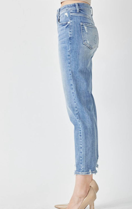 Risen - High Rise Slim Boyfriend Jeans