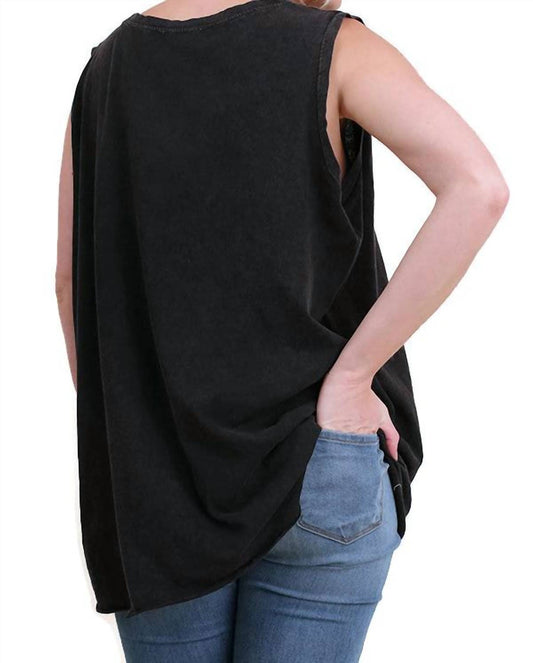 Umgee - Mineral Washed Twisted Knot Top