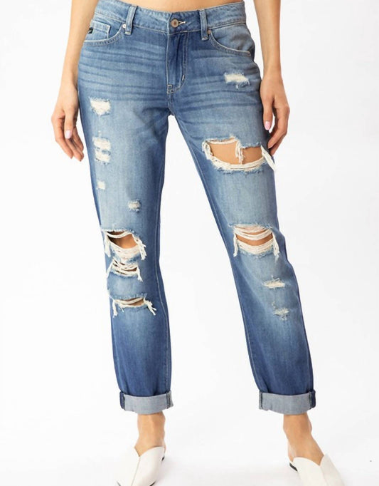 Kancan - Mid Rise Boyfriend Jean