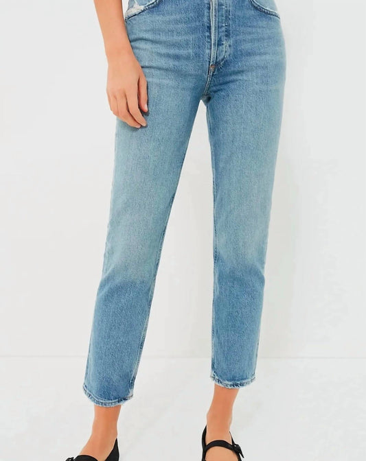 Agolde - Riley long high rise straight leg jeans