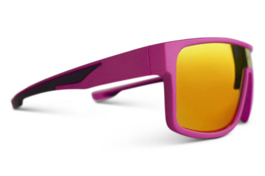 Far Out Sunglasses - Polarized Retros Pink Lens