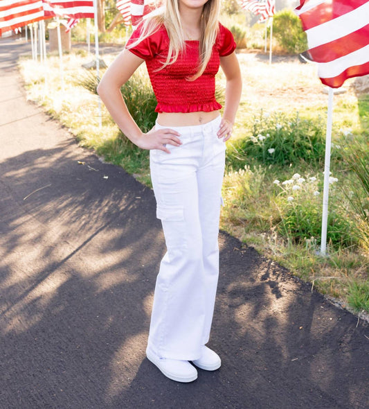 Tractr - Girl's Cargo Pocket Jeans