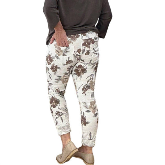 Made In Italy - Women's Floral Ember Italian Magic Pants