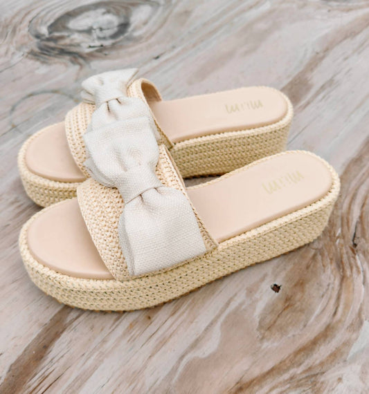 Maker'S - Women's Raffia Bow Sandals
