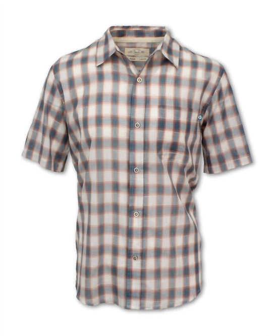 Purnell - Men's Short Sleeved Madras Plaid Shirt