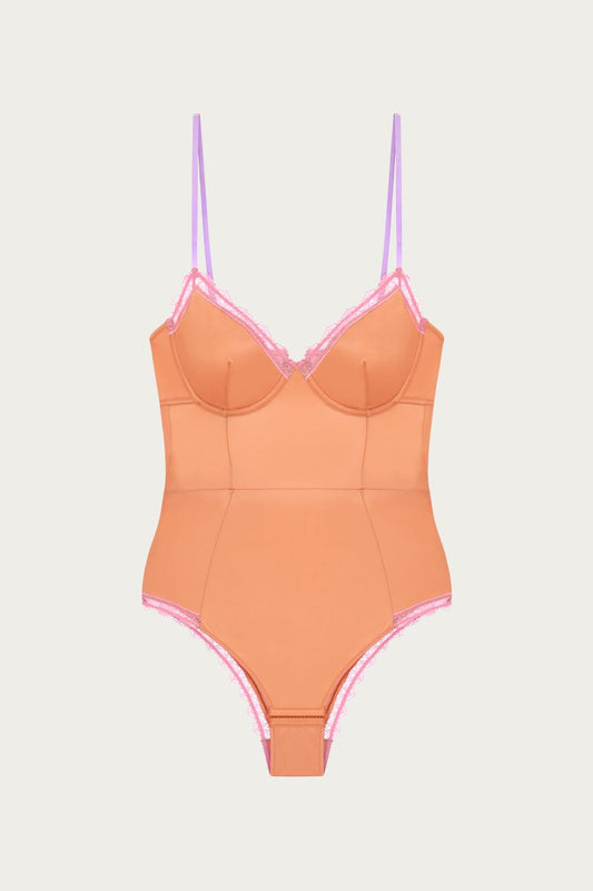 CYDNEY LACE TRIM UNDERWIRE BODYSUIT