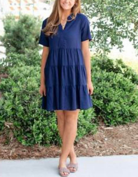 Charlie B - Short Sleeve Three Tier Dress