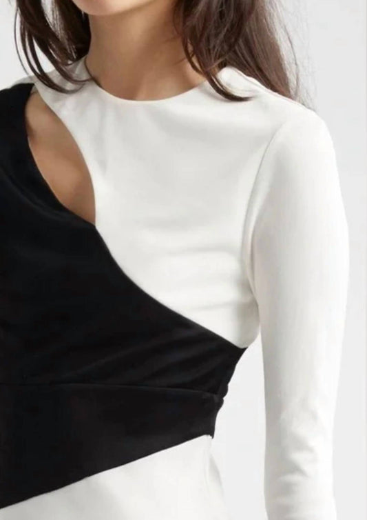 Farm Rio - Cut-out Long Sleeve Midi Dress