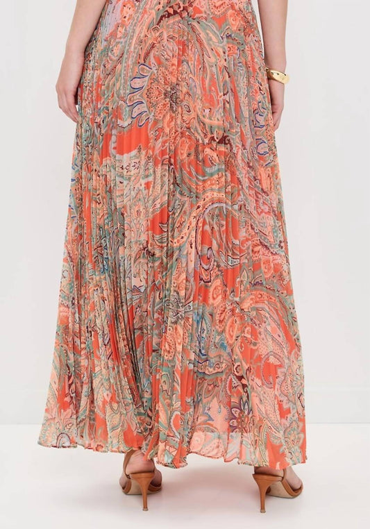 L'Agence - Torin Pleated Maxi Skirt